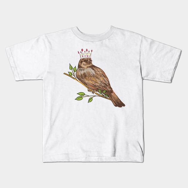 Bird of Diamonds Kids T-Shirt by SWON Design